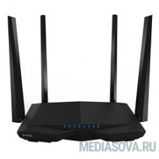 TENDA AC6 Wi-Fi маршрутизатор  двухдиапазонный стандарта AC1200, 4 внешние антенны 6dBi, 1-port 10/100Mbps WAN, 3-ports 10/100Mbps LAN