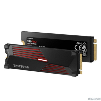  SSD Samsung 4TB 990 PRO with Heatsink PCI-E 4.0, V-NAND 3-bit MLC MZ-V9P4T0CW