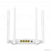  TENDA AC5 V3.0 Wi-Fi маршрутизатор  двухдиапазонный стандарта AC1200, 4 внешние антенны 6dBi, 1-port 10/100Mbps WAN, 3-ports 10/100Mbps LAN