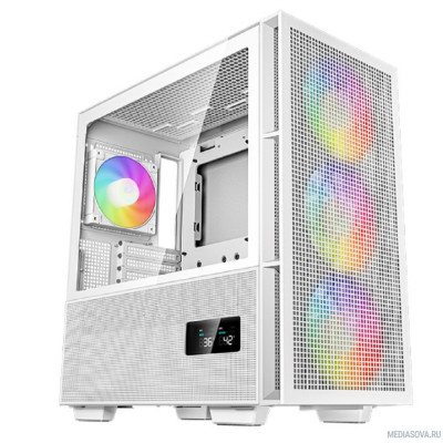  Корпус Deepcool CH560 DIGITAL WH без БП, боковое окно 