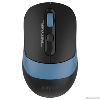  Мышь A4Tech Fstyler FB10C черный/синий оптическая (2400dpi) беспроводная BT/Radio USB (4but)