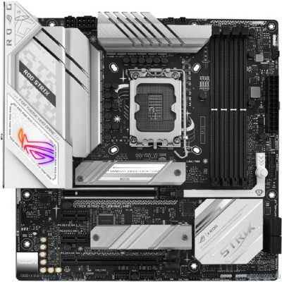 Материнская плата ASUS ROG STRIX B760-G GAMING WIFI (Socket 1700, ATX, 4xDDR5(192GB), DP/HDMI, 1xPCIe 5.0x16/1xPCIe 4.0x16/2xPCIe 4.0, 1xLAN (2.5GbE), Wi-Fi 6E, BT, 4xSATA 6Gb/s, 2xM.2, 2xType, 3xUSB 3.2, 4xUSB 2.0)