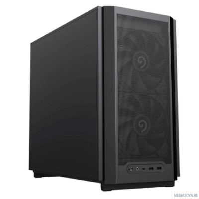  GameMax Корпус F36 Dark без БП (Midi Tower, ATX, Графит, 1*USB Type-C, 3*120мм)