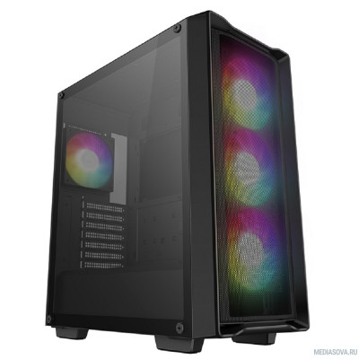  Корпус Deepcool CC560 Mesh V2 черный без БП ATX 4x120mm 5x140mm 2xUSB3.0 audio bott PSU