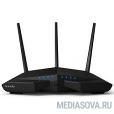 TENDA AC18 1900Mbsp 11ac router,128MB NAND Flash, 256MB DDR3, 4 LAN GE Ports, 1 WAN GE Port, 802.11ac standard, Dual-Band AC Router, Up to 1300Mbps WiFi speed on 5 GHz and 600Mbps on 2.4GHz
