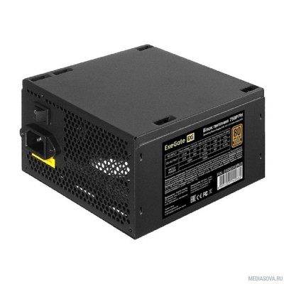 Блок питания Exegate EX292343RUS-OEM Блок питания 750W ExeGate 80 PLUS® Bronze 750PPH-OEM (ATX, APFC, КПД 89% (80 PLUS Bronze), 12cm fan, 24pin, 2x(4+4)pin, 4xPCI-E, 6xSATA, 3xIDE, black, RTL)